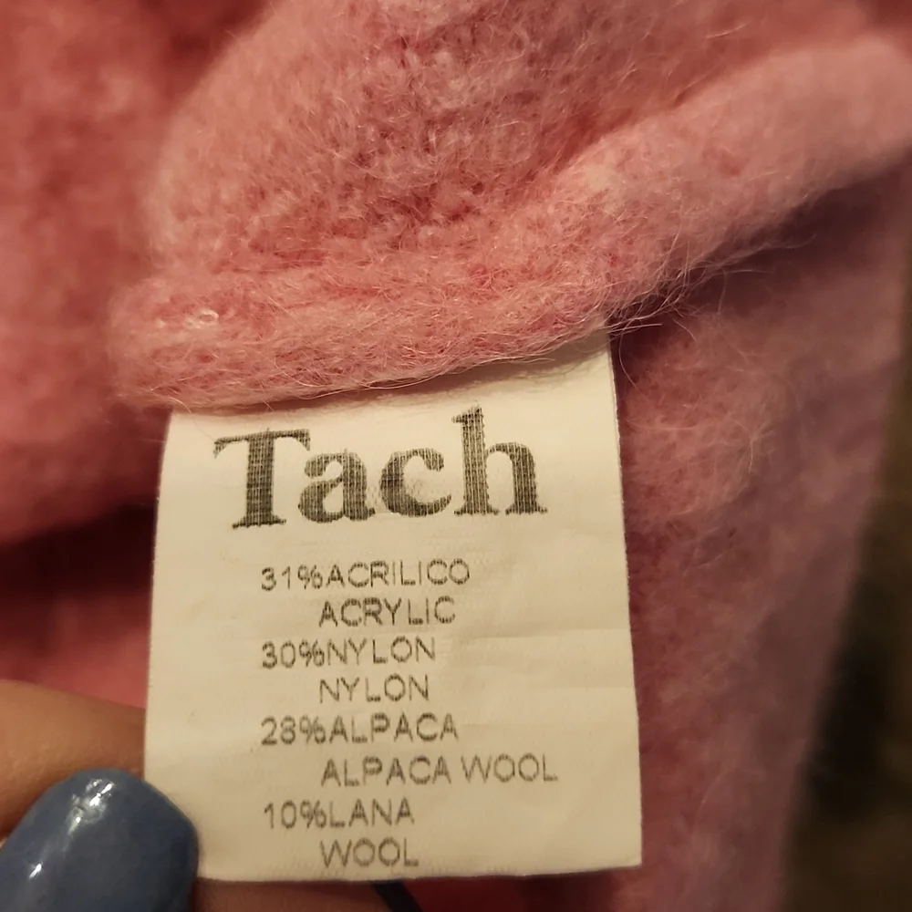 TACH Pink Dalia Button-Up Crop Sweater - Picture 8 of 13
